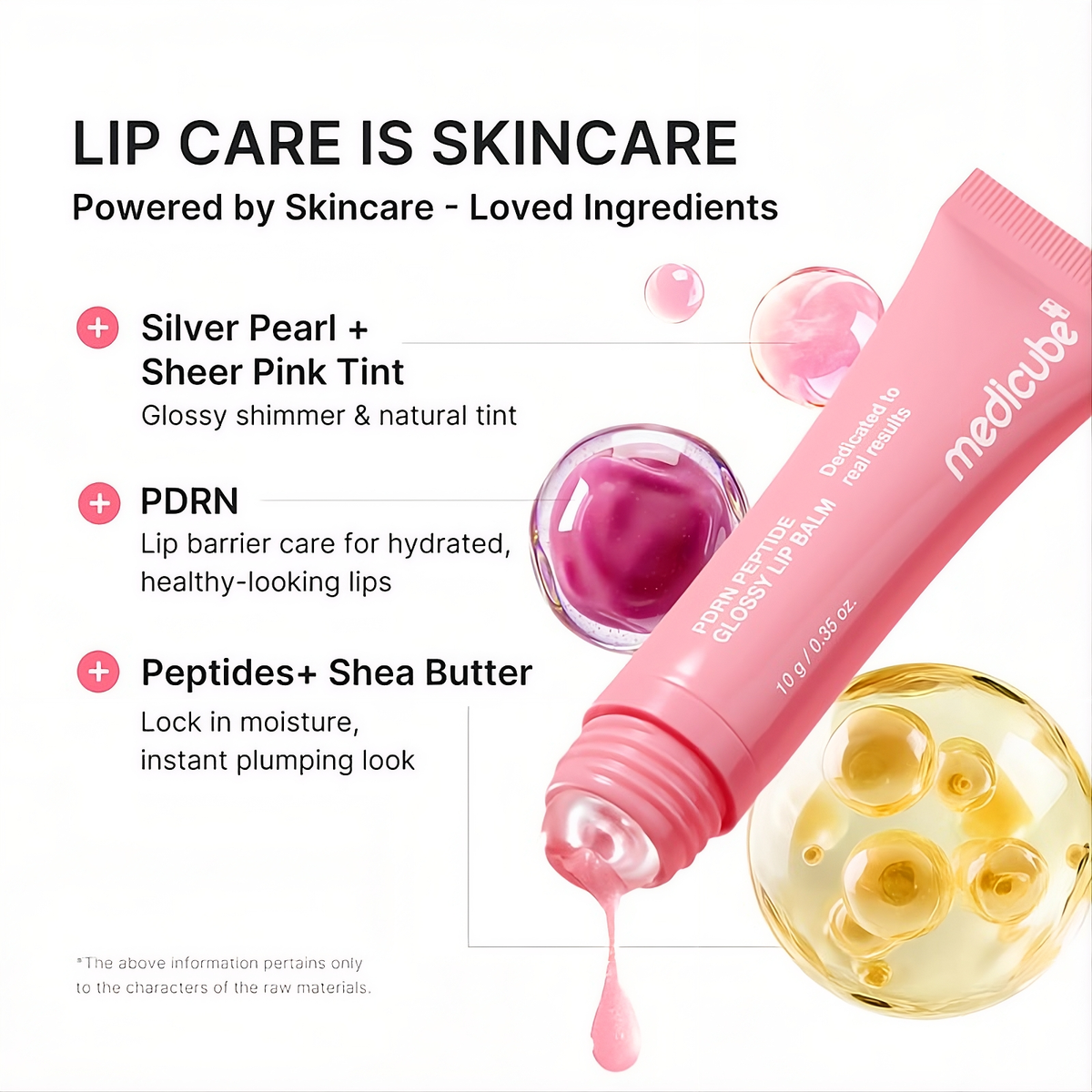 PDRN Peptide Glossy Lip Balm – Hydrating Plumping Lip Gloss